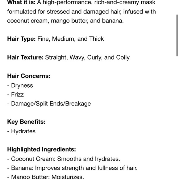 Fable & Mane Holiroots Hair Mask Treatment NWT - Picture 11 of 14